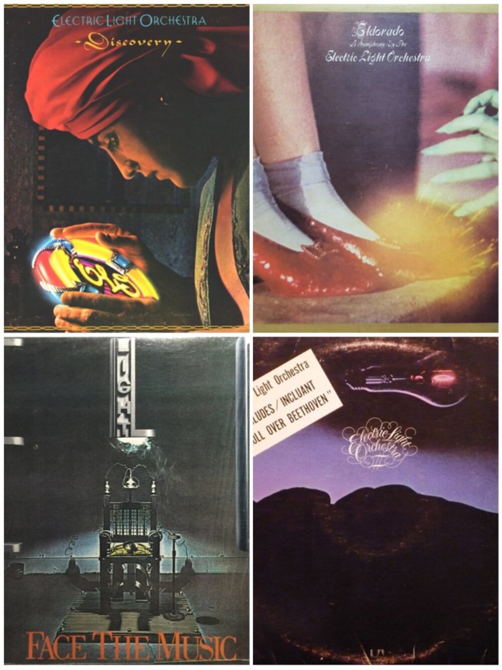 Lot Of 4 ELO Vinyl Albums